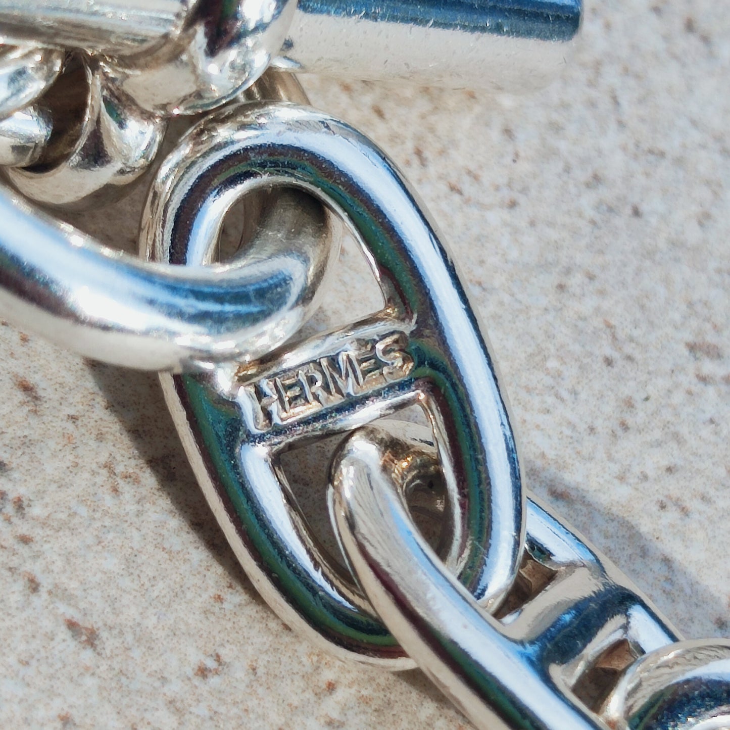 Vintage Hermès Chaîne d’Ancre Grand Modèle Sterling Silver Collier circa 1980