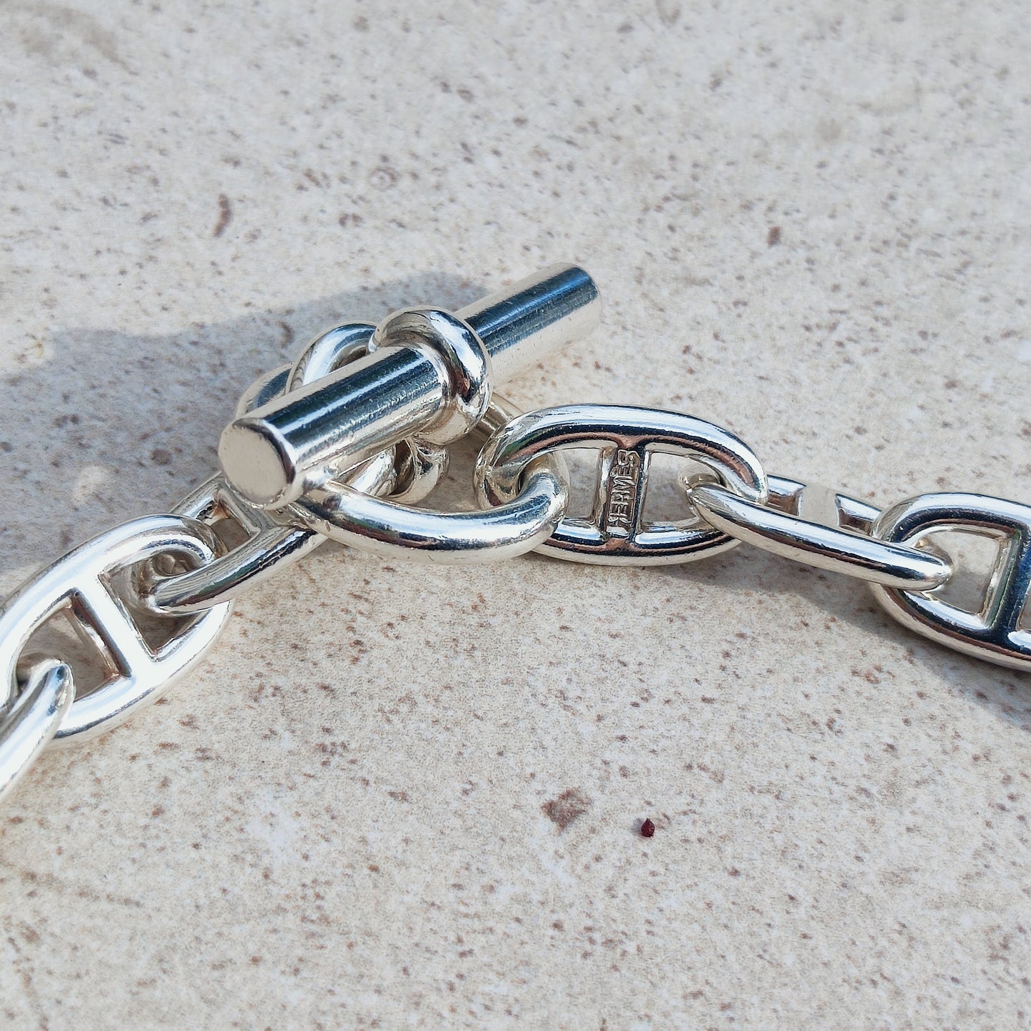 Vintage Hermès Chaîne d’Ancre Grand Modèle Sterling Silver Collier circa 1980