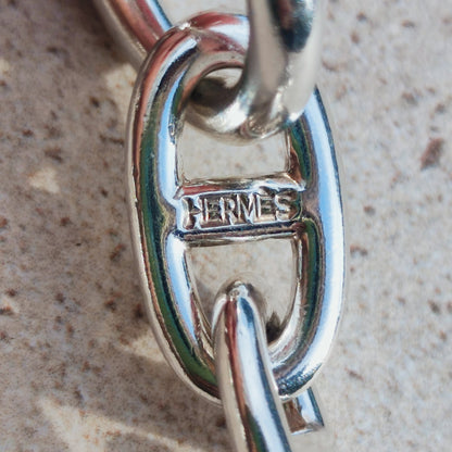 Vintage Hermès Chaîne d’Ancre Grand Modèle Sterling Silver Collier circa 1980