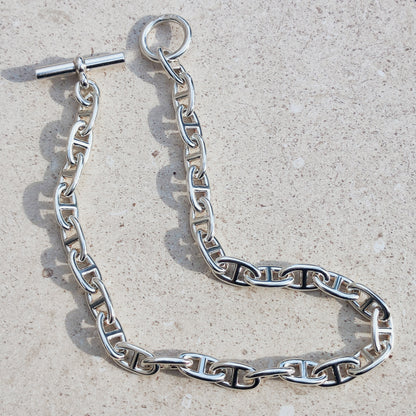 Vintage Hermès Chaîne d’Ancre Grand Modèle Sterling Silver Collier circa 1980