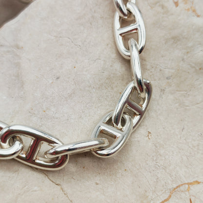 Vintage Hermès Chaîne d’Ancre Grand Modèle Sterling Silver Collier circa 1980