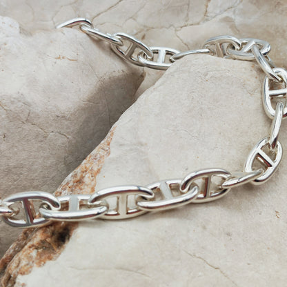 Vintage Hermès Chaîne d’Ancre Grand Modèle Sterling Silver Collier circa 1980