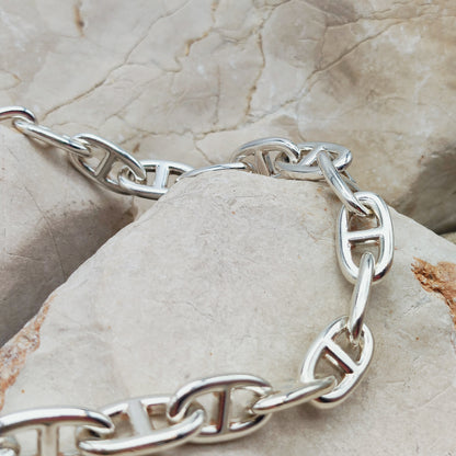 Vintage Hermès Chaîne d’Ancre Grand Modèle Sterling Silver Collier circa 1980