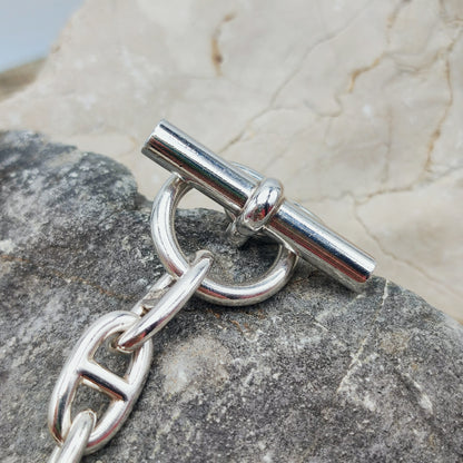 Vintage Hermès Chaîne d’Ancre Grand Modèle Sterling Silver Collier circa 1980