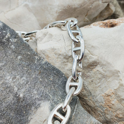 Vintage Hermès Chaîne d’Ancre Grand Modèle Sterling Silver Collier circa 1980