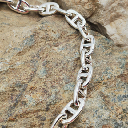 Vintage Hermès Chaîne d’Ancre Grand Modèle Sterling Silver Collier circa 1980