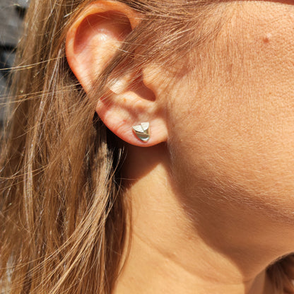 Lapponia Etna Sterling Silver Stud Earrings by Zoltan Popovits