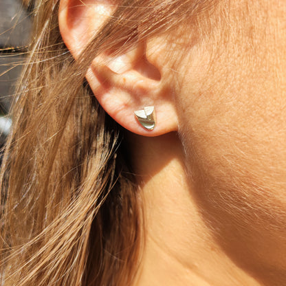 Lapponia Etna Sterling Silver Stud Earrings by Zoltan Popovits