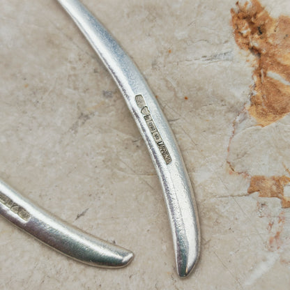 Lapponia Ibis Sterling Silver Drop Earrings by Zoltan Popovits, 1991