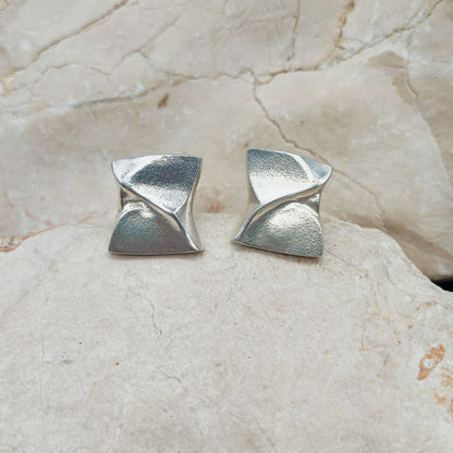 Sterling Silver Ix Earrings by Björn Weckström for Lapponia