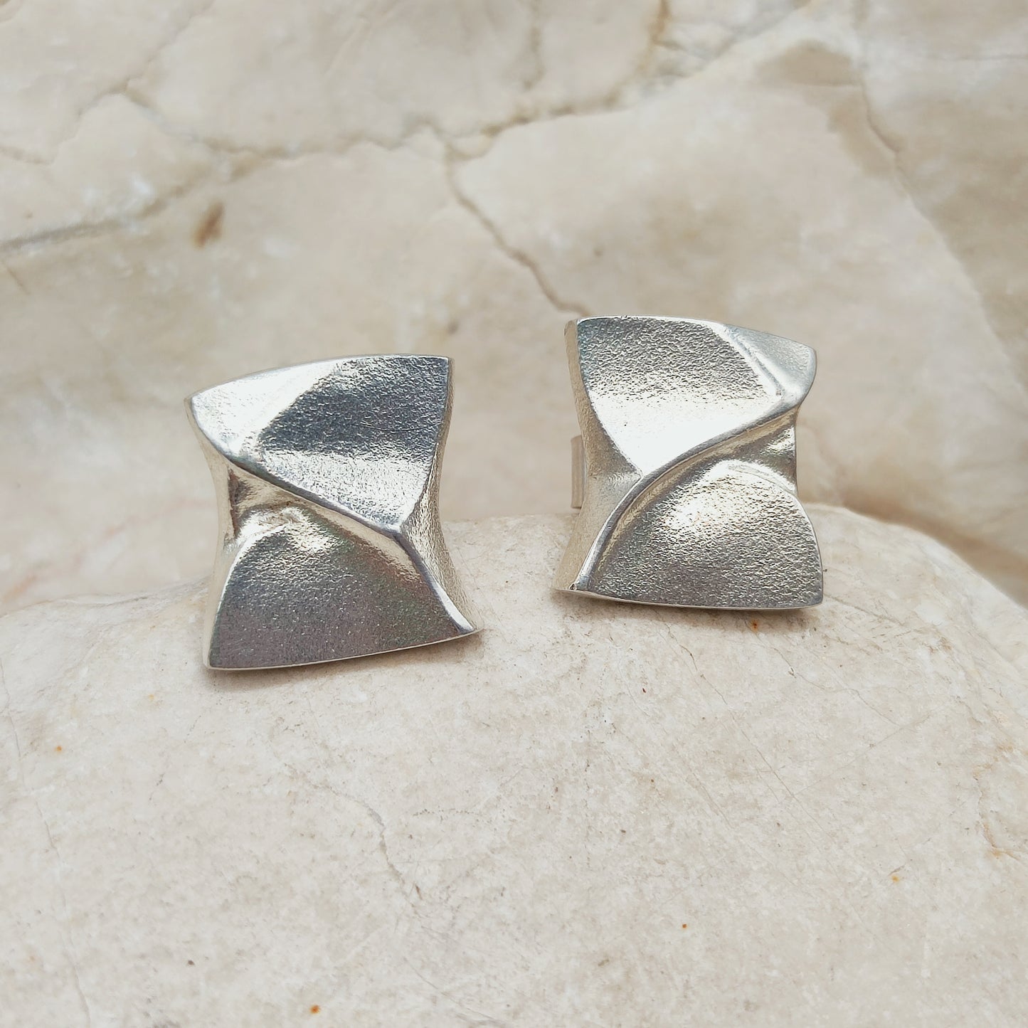 Sterling Silver Ix Earrings by Björn Weckström for Lapponia