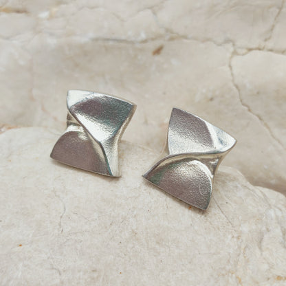 Sterling Silver Ix Earrings by Björn Weckström for Lapponia
