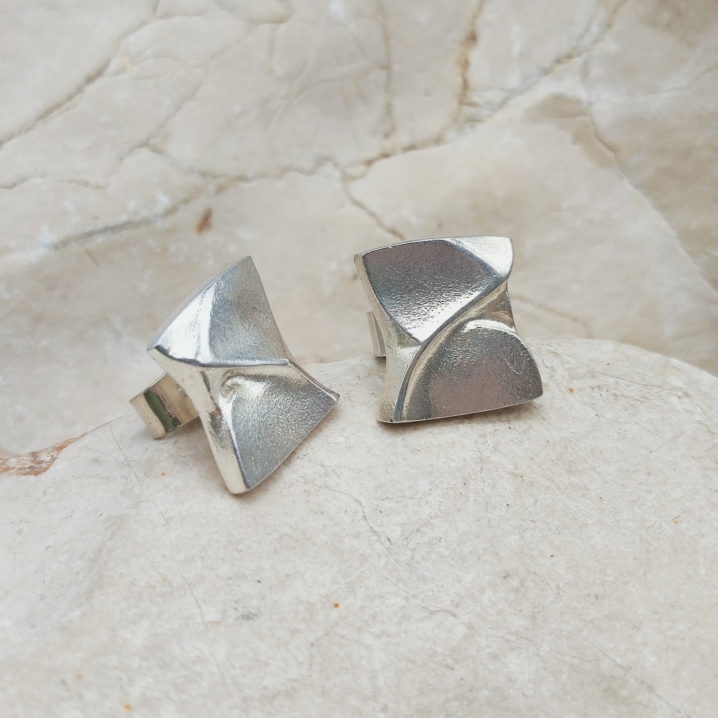 Sterling Silver Ix Earrings by Björn Weckström for Lapponia