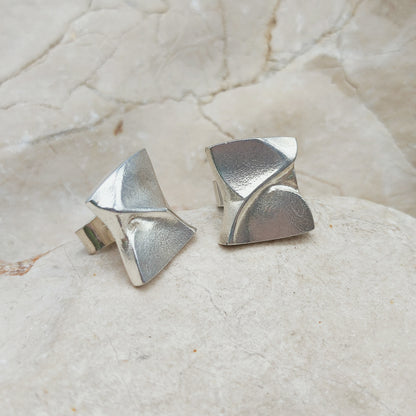 Sterling Silver Ix Earrings by Björn Weckström for Lapponia