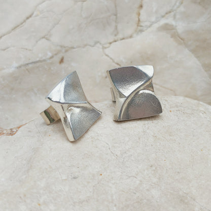 Sterling Silver Ix Earrings by Björn Weckström for Lapponia