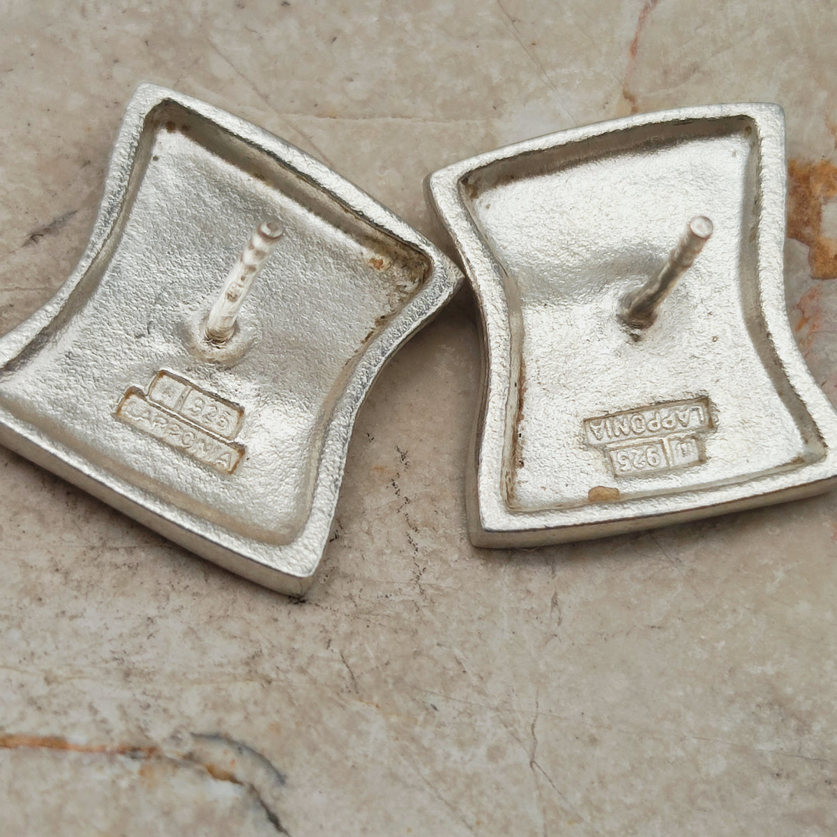 Sterling Silver Ix Earrings by Björn Weckström for Lapponia
