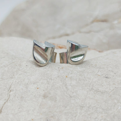 Lapponia Etna Sterling Silver Stud Earrings by Zoltan Popovits