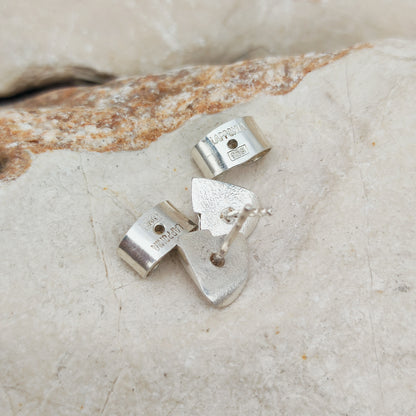 Lapponia Etna Sterling Silver Stud Earrings by Zoltan Popovits