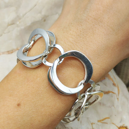 Vintage Theresia Hvorslev Reflex Bracelet in 935 Silver, 1972