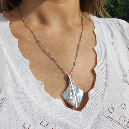 Chilled Champagne Sterling Silver Necklace by Matti J. Hyvärinen for Sirokoru