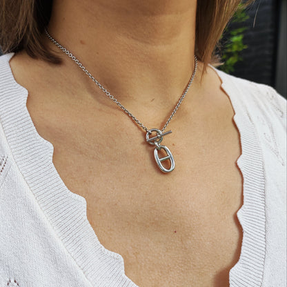 Hermès Chaîne d’Ancre Sterling Silver Pendant Necklace