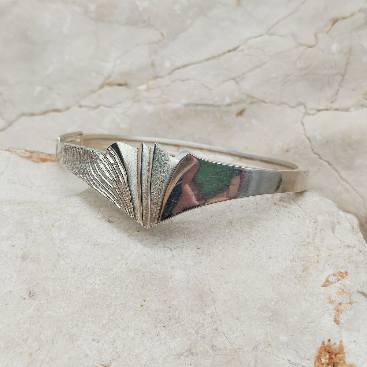 Snowfly Silver Cuff Bracelet by Matti J. Hyvärinen for Sirokoru