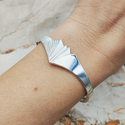Snowfly Silver Cuff Bracelet by Matti J. Hyvärinen for Sirokoru