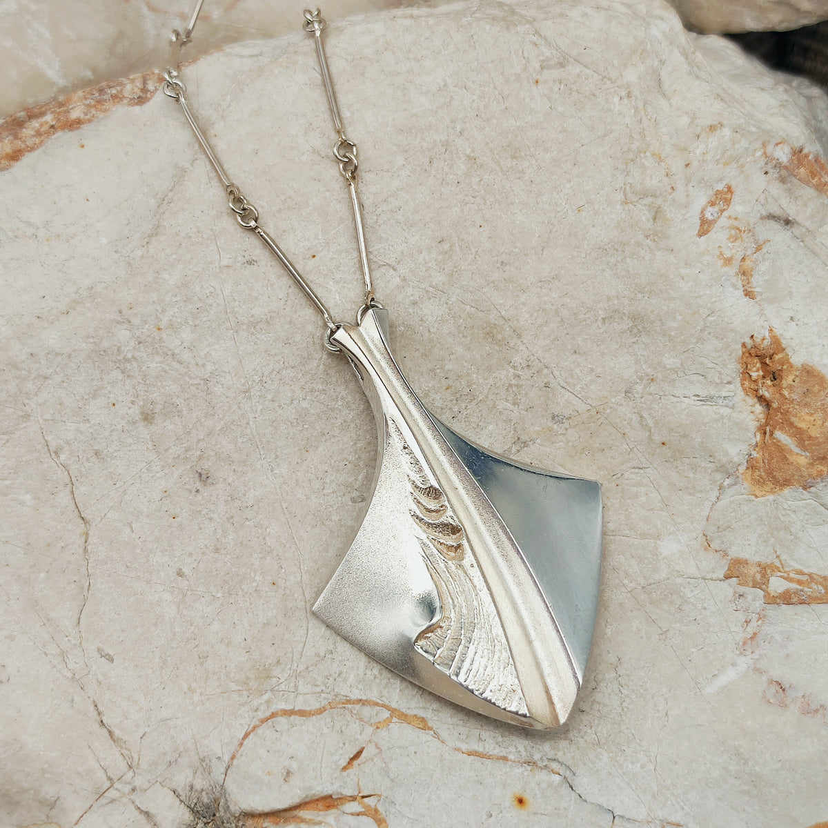 Chilled Champagne Sterling Silver Necklace by Matti J. Hyvärinen for Sirokoru