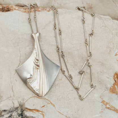 Chilled Champagne Sterling Silver Necklace by Matti J. Hyvärinen for Sirokoru