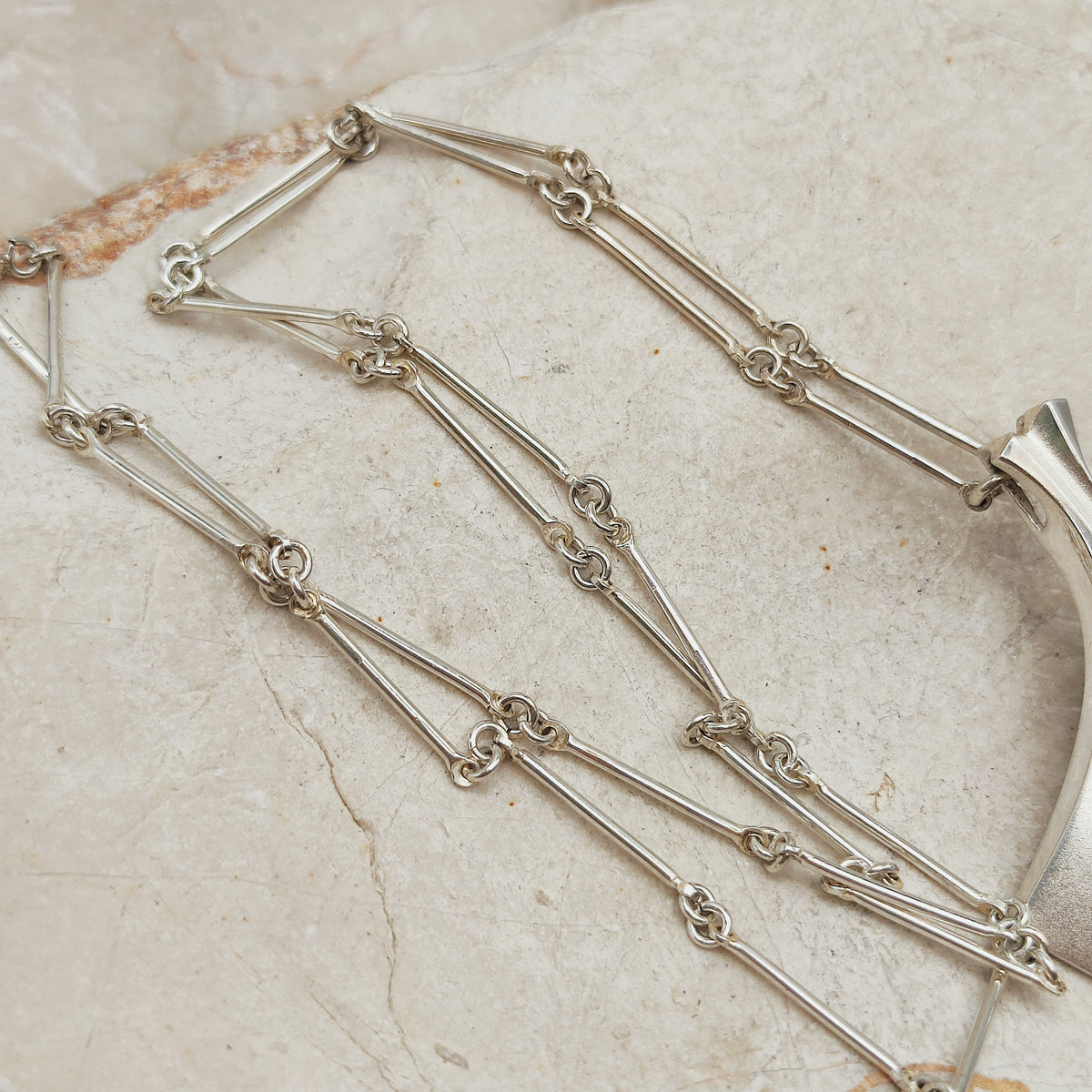 Chilled Champagne Sterling Silver Necklace by Matti J. Hyvärinen for Sirokoru