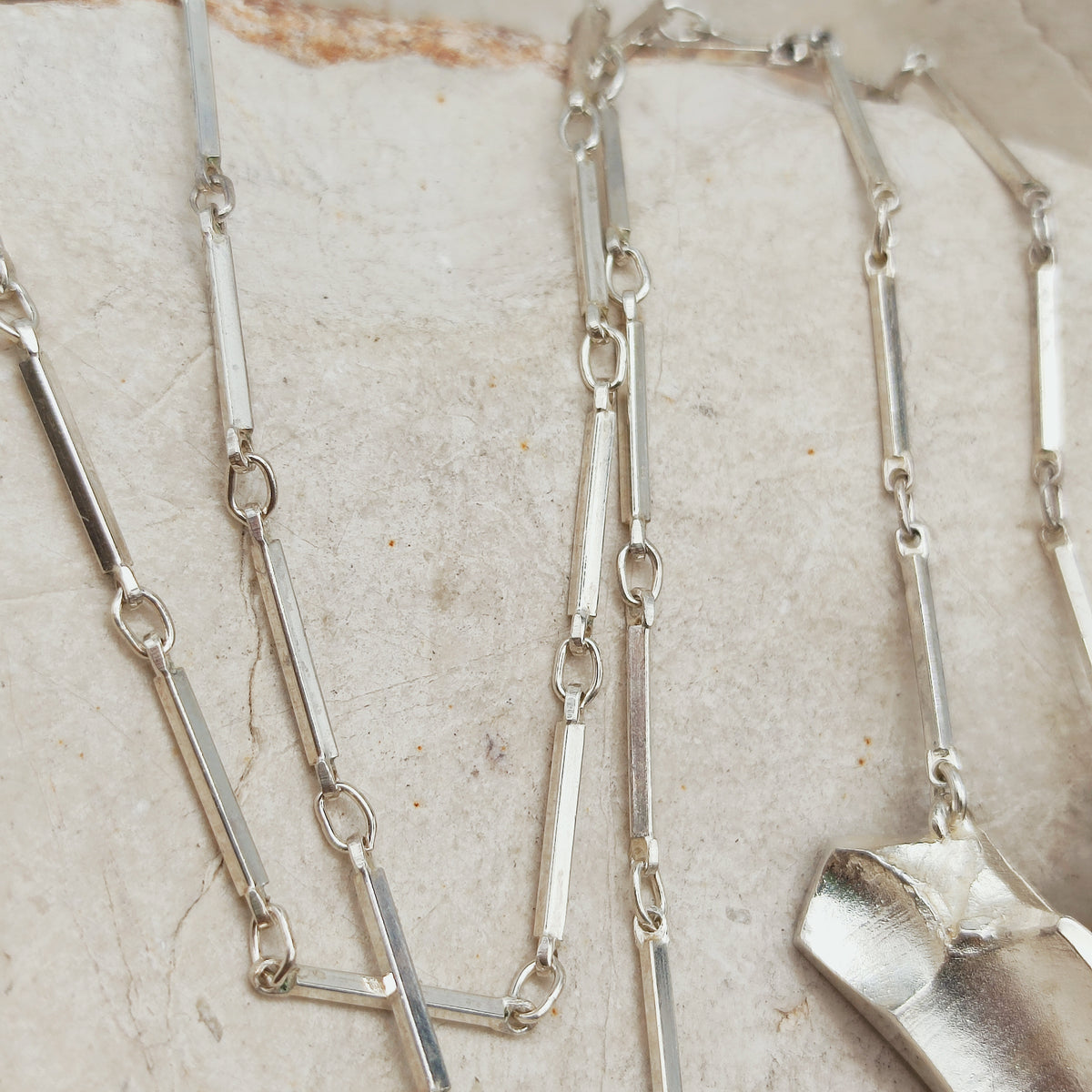 Raspail Sterling Silver Necklace by Matti J. Hyvärinen for Sirokoru 1970