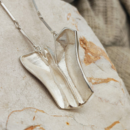 Raspail Sterling Silver Necklace by Matti J. Hyvärinen for Sirokoru 1970