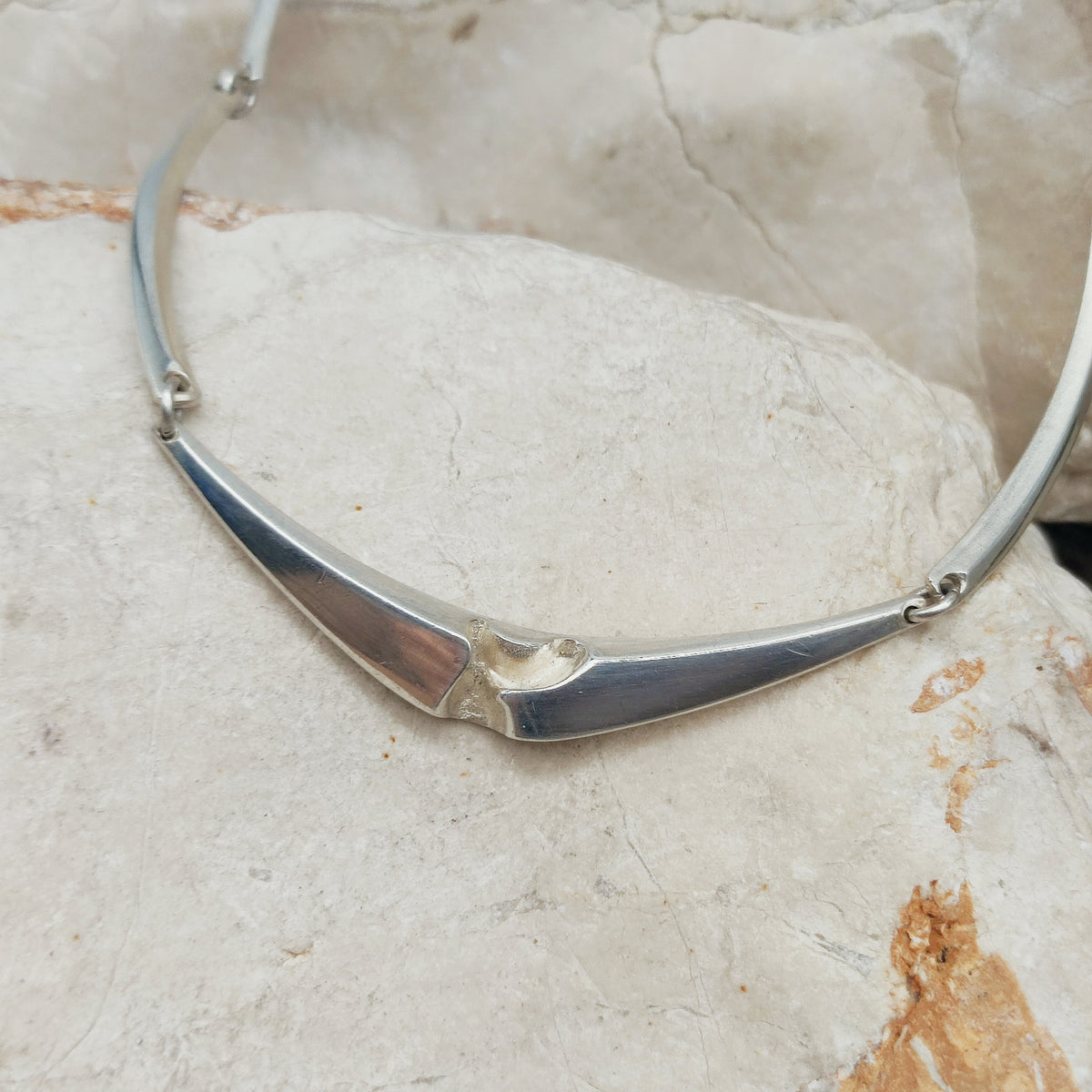 Geometric Sterling Silver Necklace by Matti J. Hyvärinen for Sirokoru