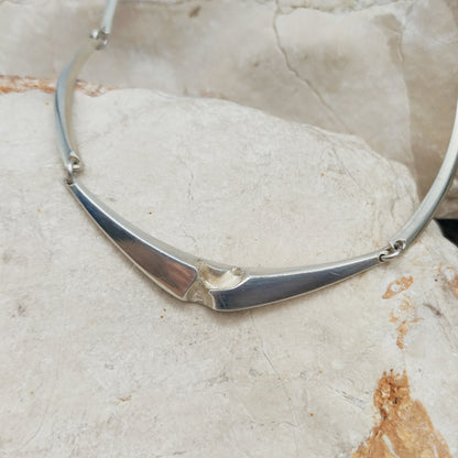 Geometric Sterling Silver Necklace by Matti J. Hyvärinen for Sirokoru