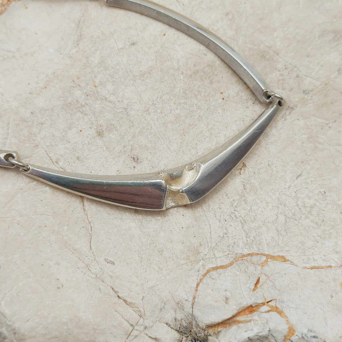 Geometric Sterling Silver Necklace by Matti J. Hyvärinen for Sirokoru