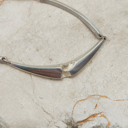 Geometric Sterling Silver Necklace by Matti J. Hyvärinen for Sirokoru