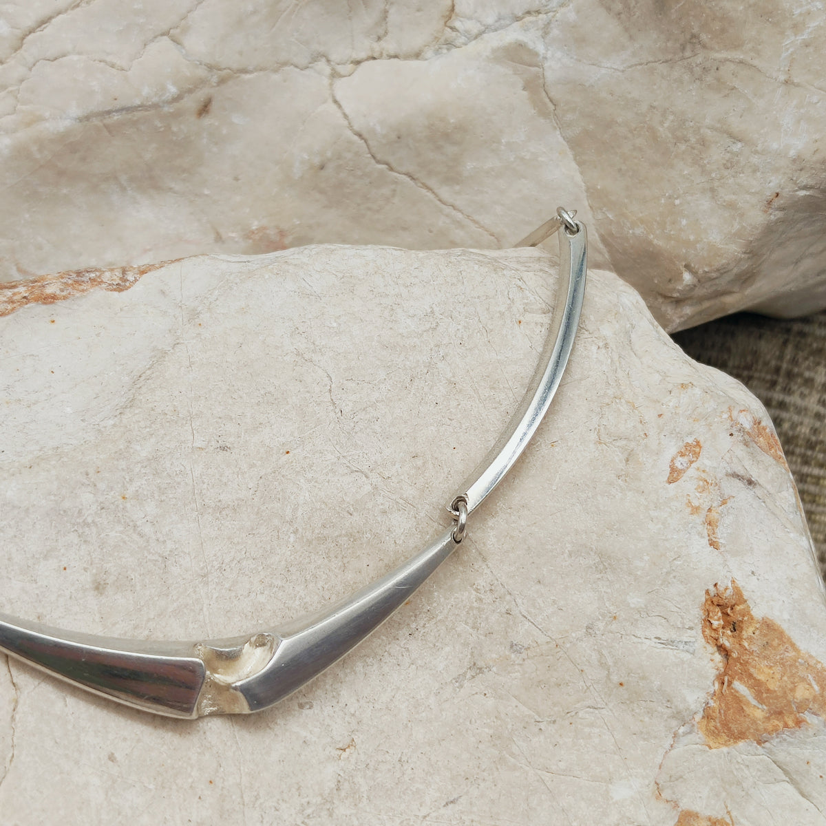 Geometric Sterling Silver Necklace by Matti J. Hyvärinen for Sirokoru