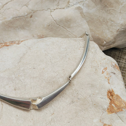 Geometric Sterling Silver Necklace by Matti J. Hyvärinen for Sirokoru