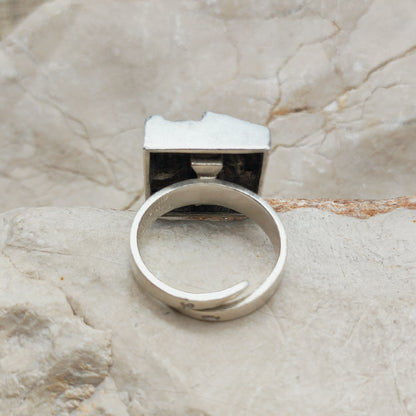Sculptural Adjustable Silver Ring by Matti J. Hyvärinen for Sirokoru 1976