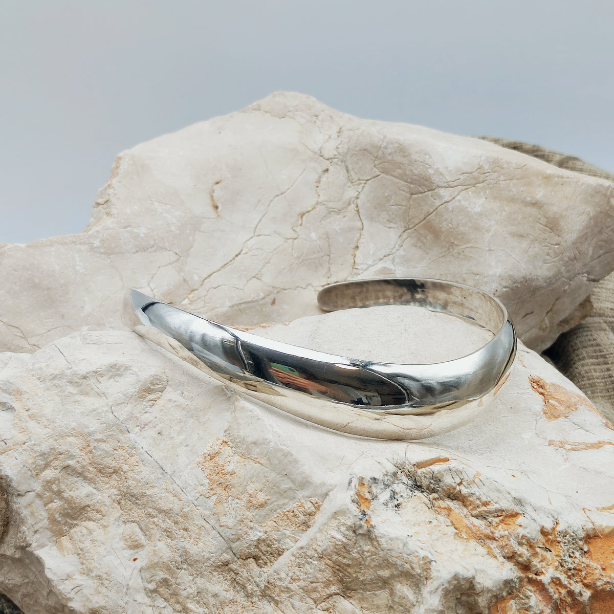 Sterling Silver Torque Necklace by Erik Dennung for Buch + Deichmann