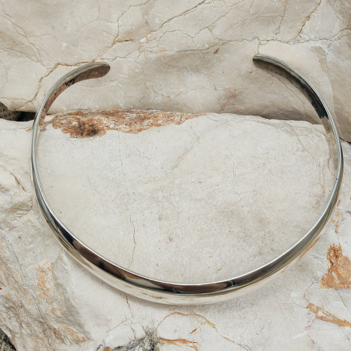 Sterling Silver Torque Necklace by Erik Dennung for Buch + Deichmann