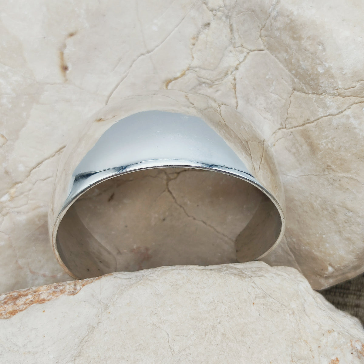 Danish Modernist Sterling Silver Cuff by Erik Dennung for Buch + Deichmann