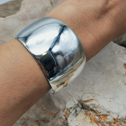 Danish Modernist Sterling Silver Cuff by Erik Dennung for Buch + Deichmann