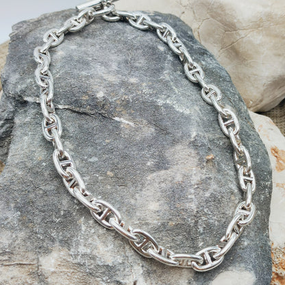 Vintage Hermès Chaîne d’Ancre Moyen Modèle Sterling Silver Necklace