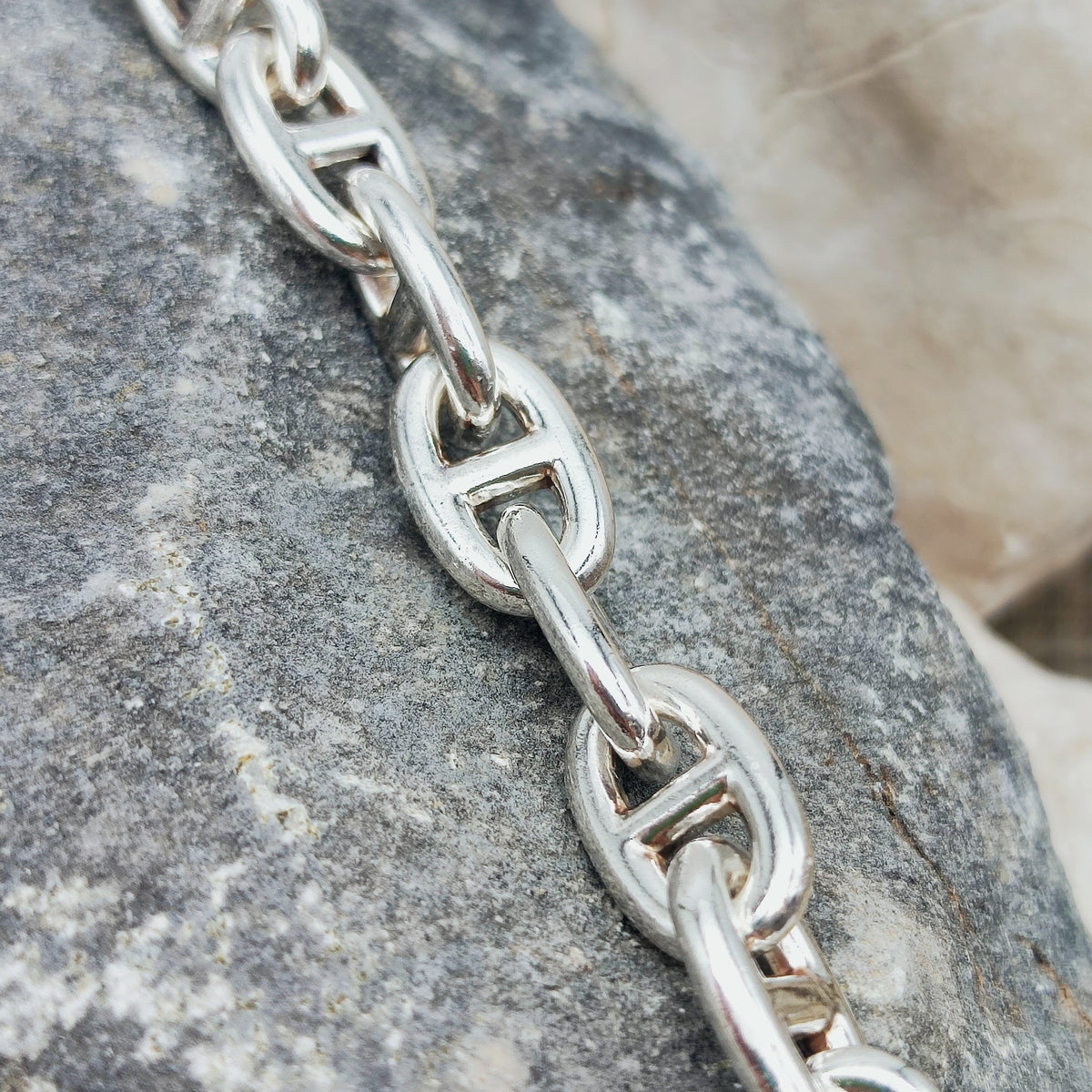 Vintage Hermès Chaîne d’Ancre Moyen Modèle Sterling Silver Necklace