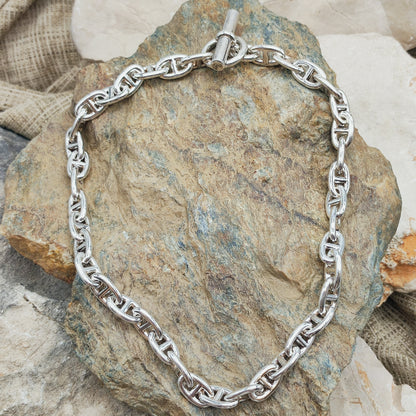 Vintage Hermès Chaîne d’Ancre Moyen Modèle Sterling Silver Necklace