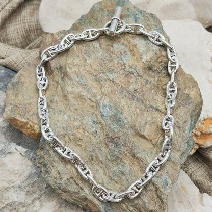 Vintage Hermès Chaîne d’Ancre Moyen Modèle Sterling Silver Necklace