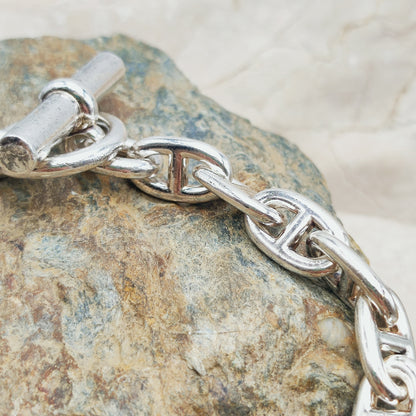 Vintage Hermès Chaîne d’Ancre Moyen Modèle Sterling Silver Necklace