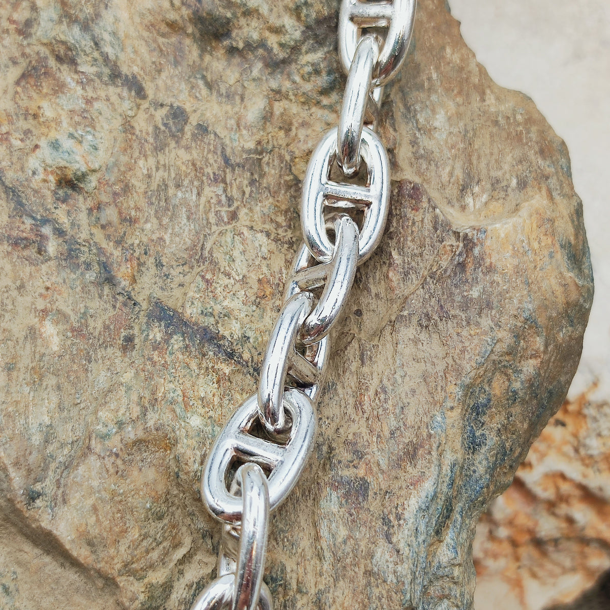 Vintage Hermès Chaîne d’Ancre Moyen Modèle Sterling Silver Necklace