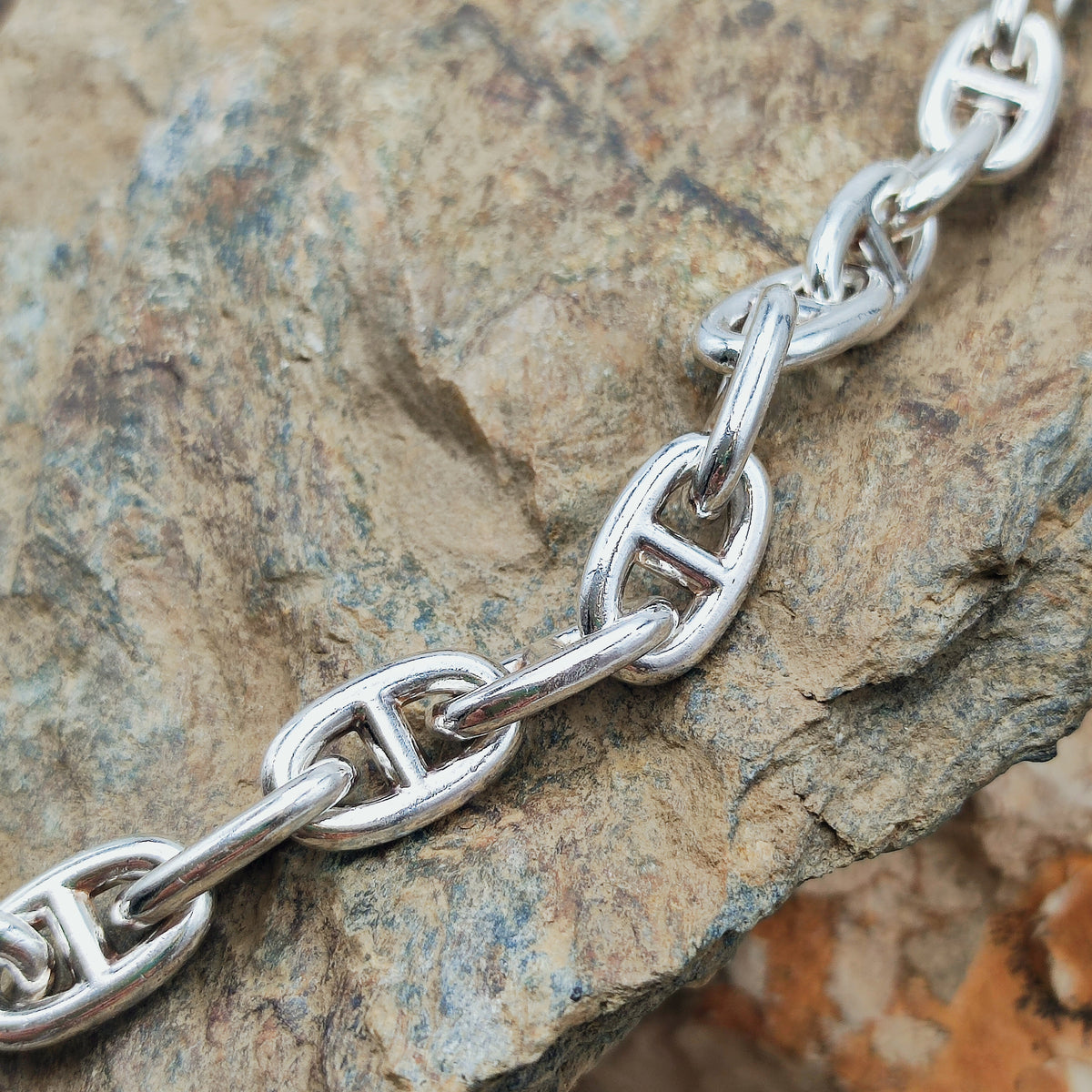 Vintage Hermès Chaîne d’Ancre Moyen Modèle Sterling Silver Necklace
